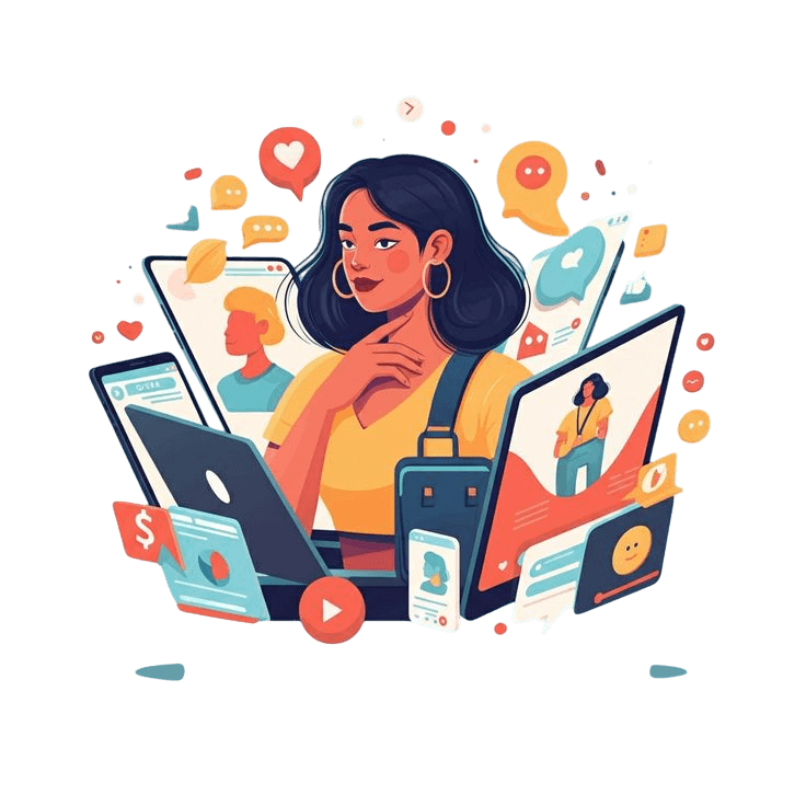 Person holding a phone with social media apps, symbolizing social media management tips