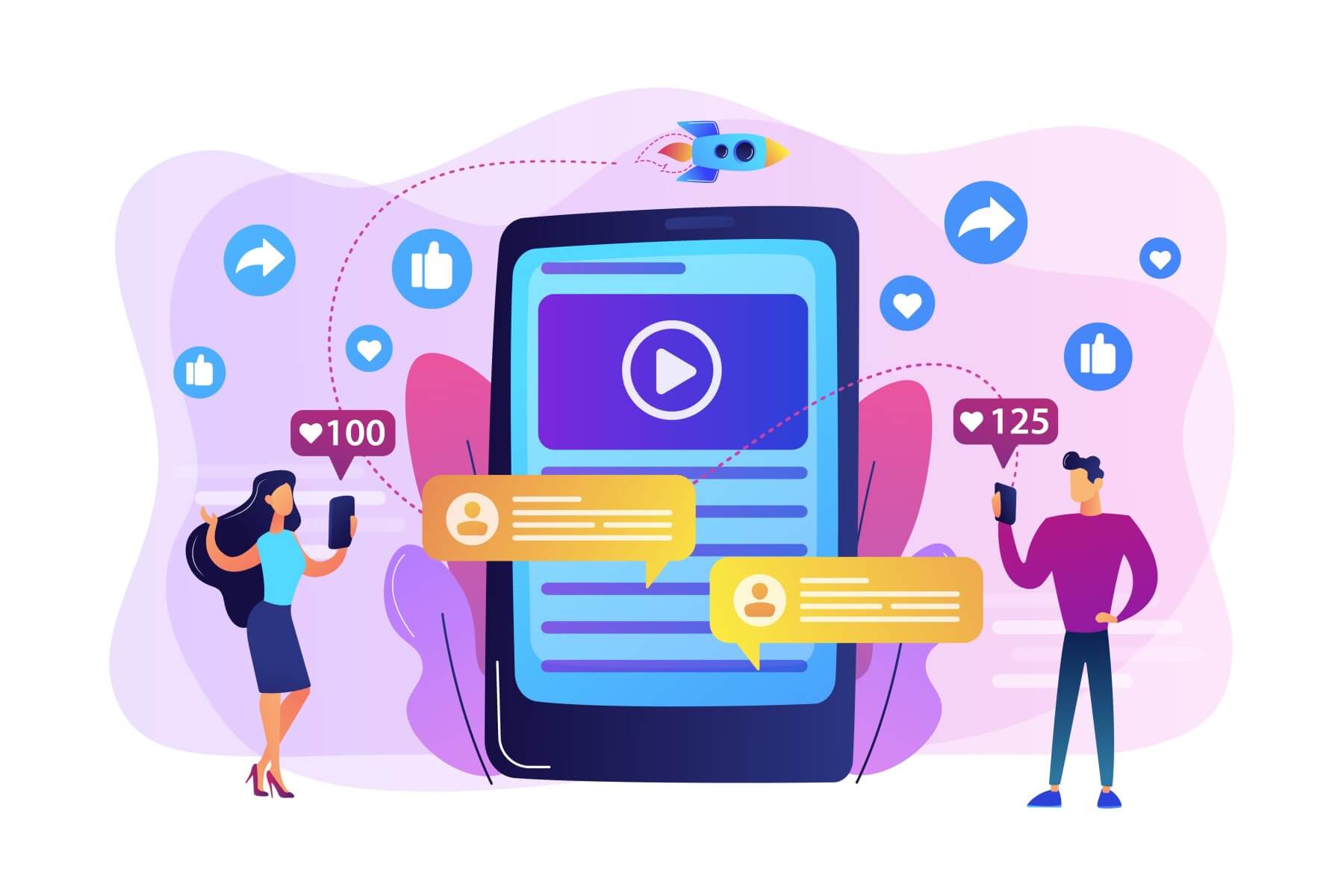 Person holding a phone with social media apps, symbolizing social media management tips